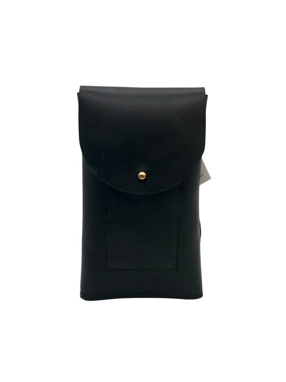 Noonday Collection Black Leather Briana Crossbody Phone Case